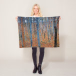 Beech Grove, Gustav Klimt Fleece Blanket<br><div class="desc">Gustav Klimt (July 14, 1862 – February 6, 1918) was an Austrian symbolist painter and one of the most prominent members of the Vienna Secession movement. Klimt is noted for his paintings, murals, sketches, and other objets d'art. In addition to his figurative works, which include allegories and portraits, he painted...</div>