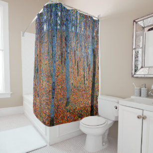 Beech Grove, Gustav Klimt Shower Curtain