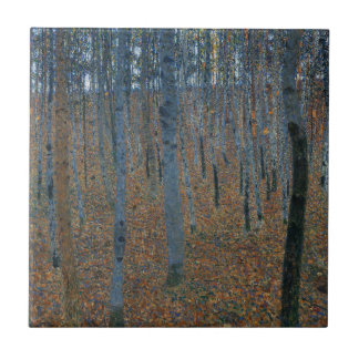 Beech Grove I by Gustav Klimt Tile