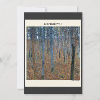 Beech Grove I by  Gustav Klimt Vintage modern art, Invitation