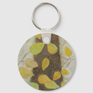 Beech Leaves Key Ring