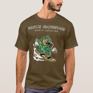 Beech Mountain North Carolina Funny Snowboarding T-Shirt