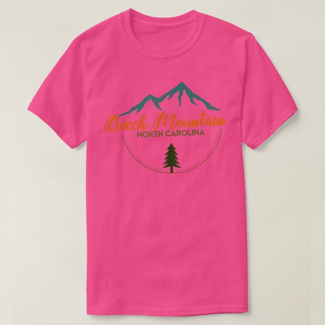 Beech Mountain Retro Adventure Skiing Snowboard Sh T-Shirt (Design Front)