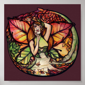 Beech Tree Fairy Nature Lovers                     Poster
