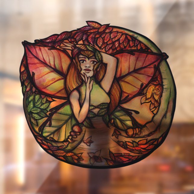 Beech Tree Fairy Nature Lovers                     Window Cling (Sheet 2)