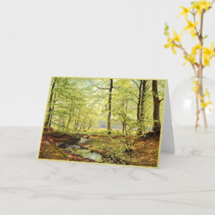 Beech trees in springtime, Christian Zacho Card