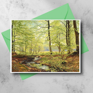 Beech trees in springtime, Christian Zacho  Postcard