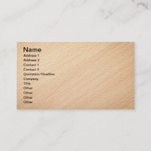 Beech Wood Texture For Background 2 Business Card