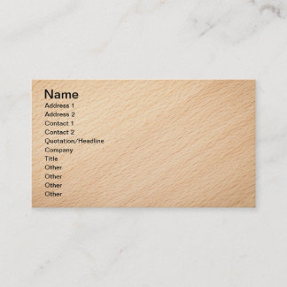 Beech Wood Texture For Background 2 Business Card