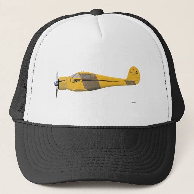 Beechcraft D-17 Staggerwing Trucker Hat (Front)