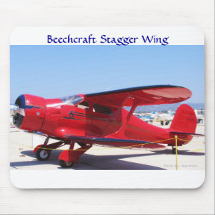 Beechcraft Stagger Wing Mouse Mat