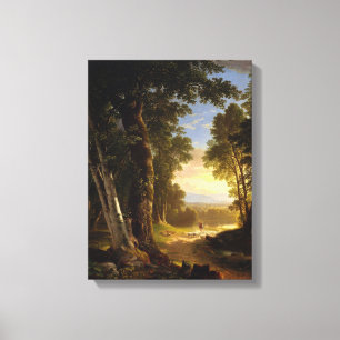 Beeches Asher brown Durand Canvas Print