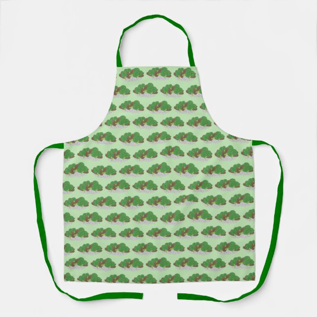 Beef and Broccoli Chinese Restaurant Takeout Food Apron (Front)