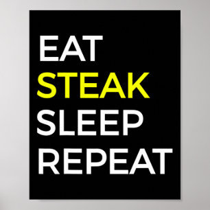 Beef And Steak T Shirt Poster
