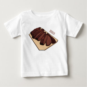 Beef brisket cartoon illustration  baby T-Shirt