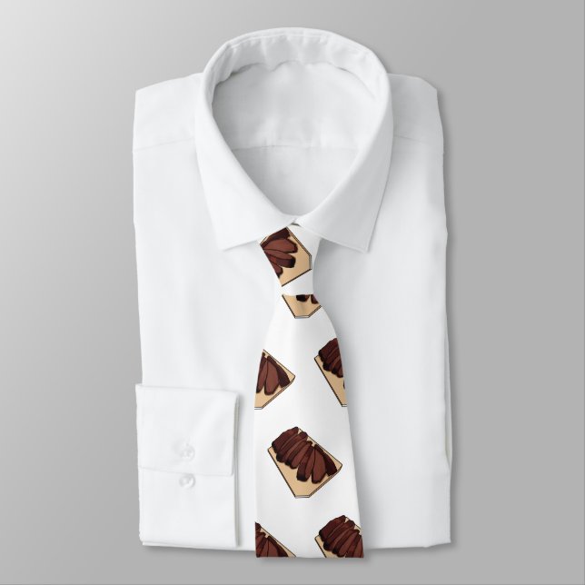Beef brisket cartoon illustration tie (Tied)