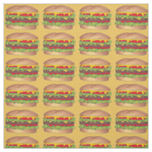 Beef Burger Cheese Fast Food Cheeseburger Fabric