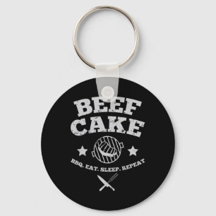 Beef Cake Bbq Key Ring