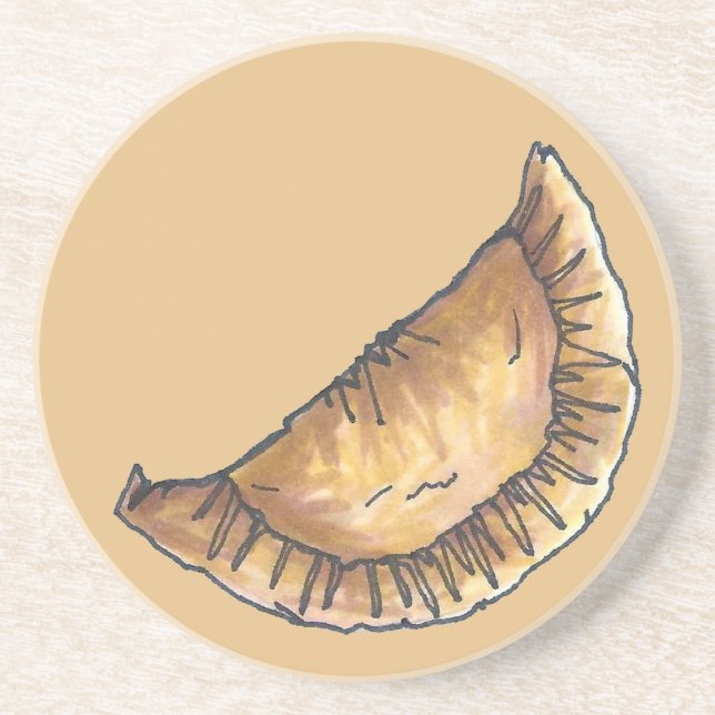 Beef Empanadas Spanish Latin American Food Pastry Coaster (Front)
