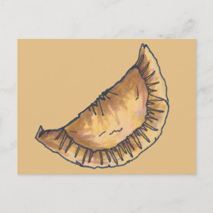 Beef Empanadas Spanish Latin American Food Pastry Postcard
