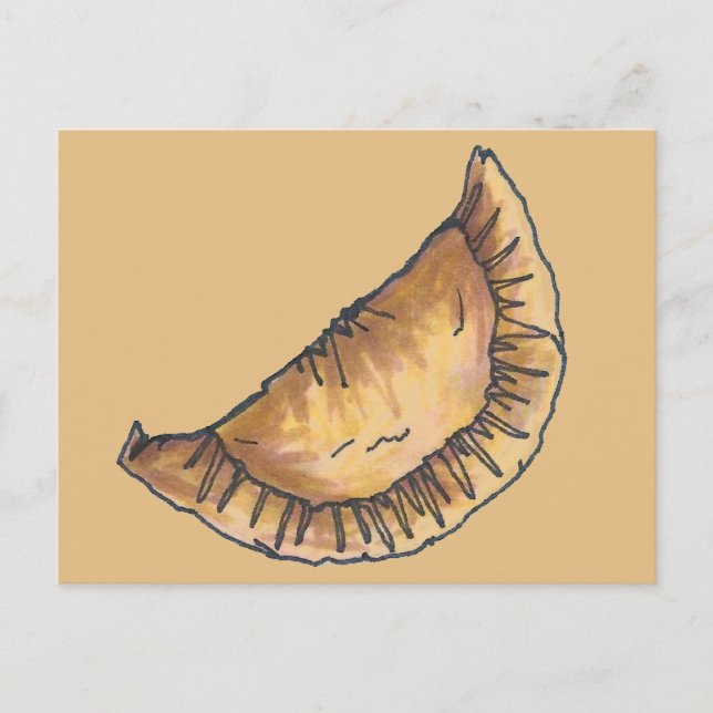 Beef Empanadas Spanish Latin American Food Pastry Postcard (Front)
