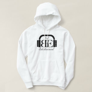 Beef Ent. - White Hoodie Black Logo