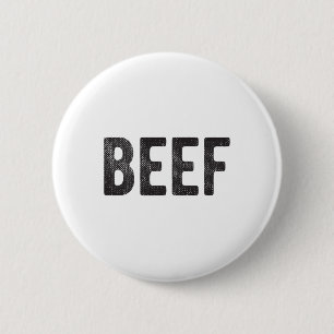 Beef Gift For Men Bbq Meat Lovers 6 Cm Round Badge