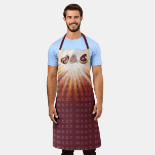 beef ham pork steak meat lovers cooking grilling a apron