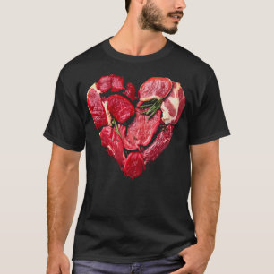 Beef Heart Meat Lovers Raw BBQ  T-Shirt
