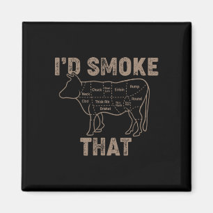 Beef - I´d Smoke That - Bbq Magnet