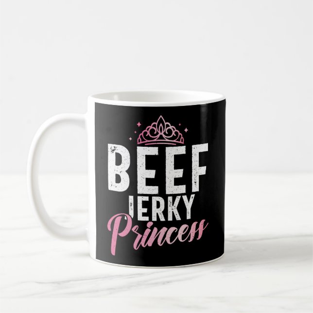 Beef Jerky Princess Coffee Mug (Left)