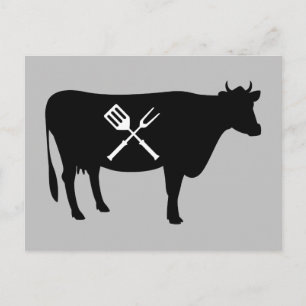 Beef King of Meats Food Lover Postcard