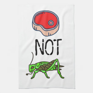 BEEF NOT BUGS Kitchen Towel