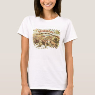Beef & Pork Packers, c.1880 (colour litho) T-Shirt