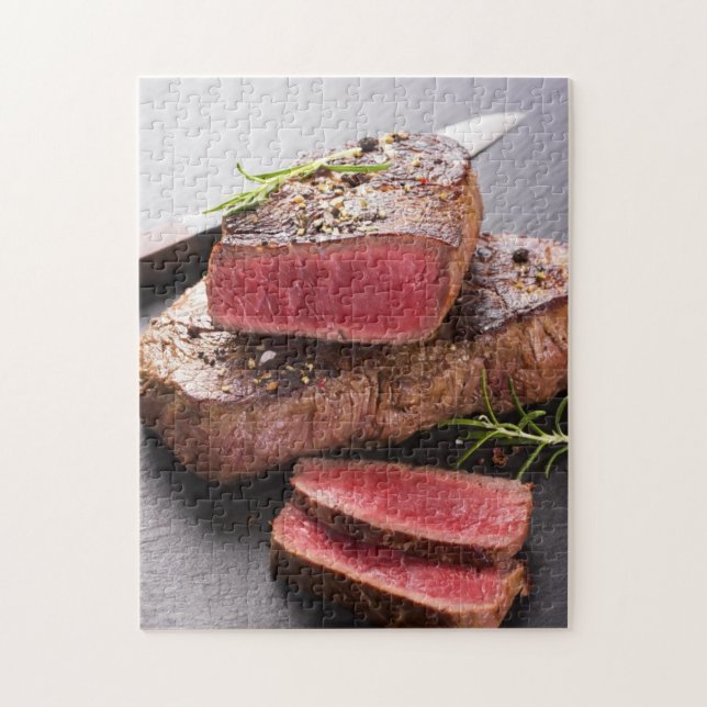 Beef steak jigsaw puzzle (Vertical)