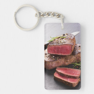 Beef steak key ring