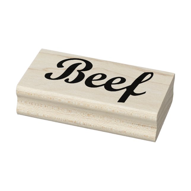 Beef Typography Rubber Art Stamp (Stamp)