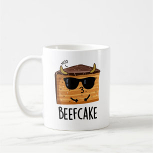 Beefcake Funny Cake Pun  Coffee Mug