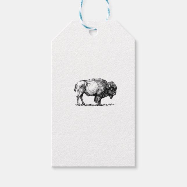 beefy buffalo bull gift tags (Front)