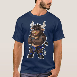 BEEFY BULL BLUE DETAILS BEARZOO SERIES T-Shirt