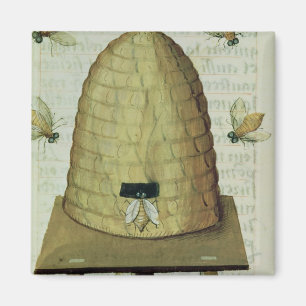 Beehive and Bees Magnet