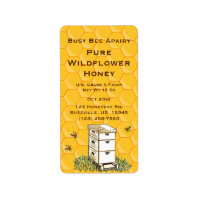 Beehive and Honeycomb Personalised Apiary Style 2