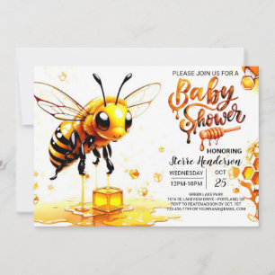 Beehive Baby Shower Invitation