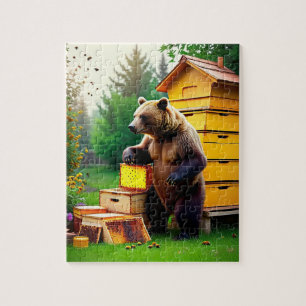 Beehive Bear Jigsaw Puzzle