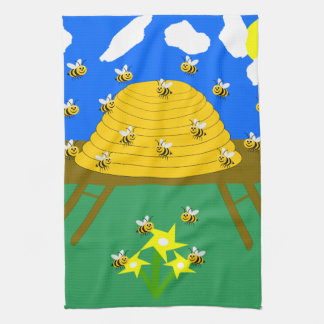 Beehive Design Kitchen Towel