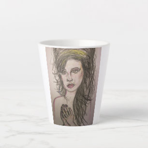 Beehive Girl Praying Latte Mug