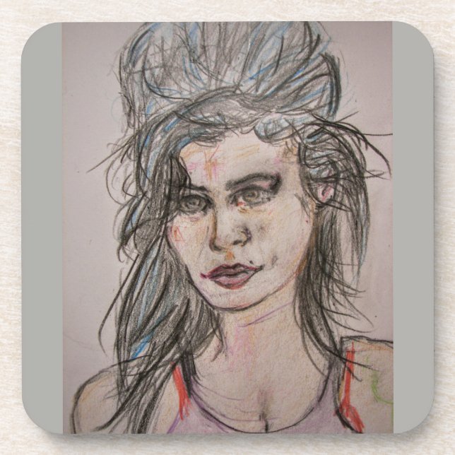 Beehive Girl Walking Coaster (Front)