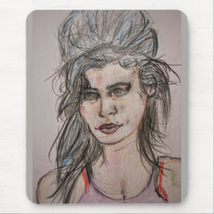 Beehive Girl Walking Mouse Mat