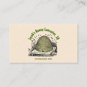Beehive Honey Antique White Business Card