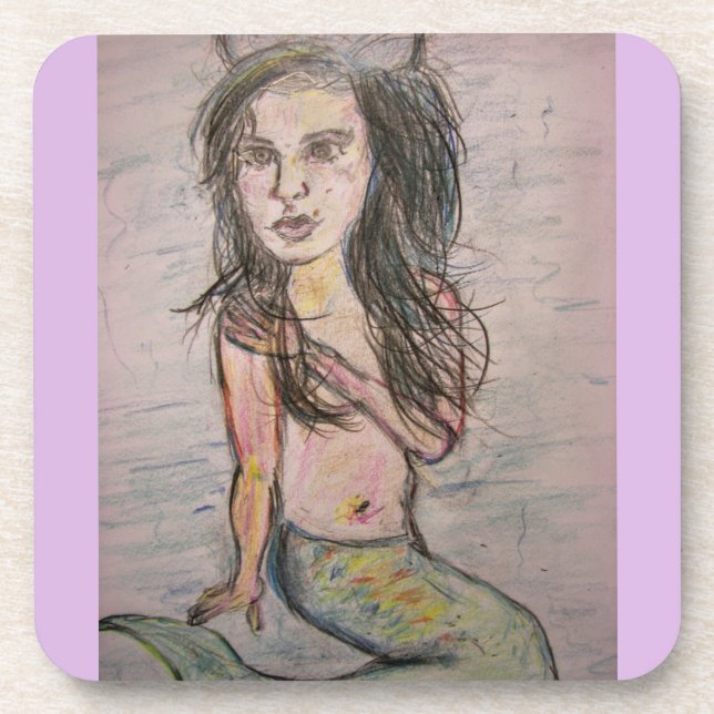 Beehive Mermaid Coaster (Front)